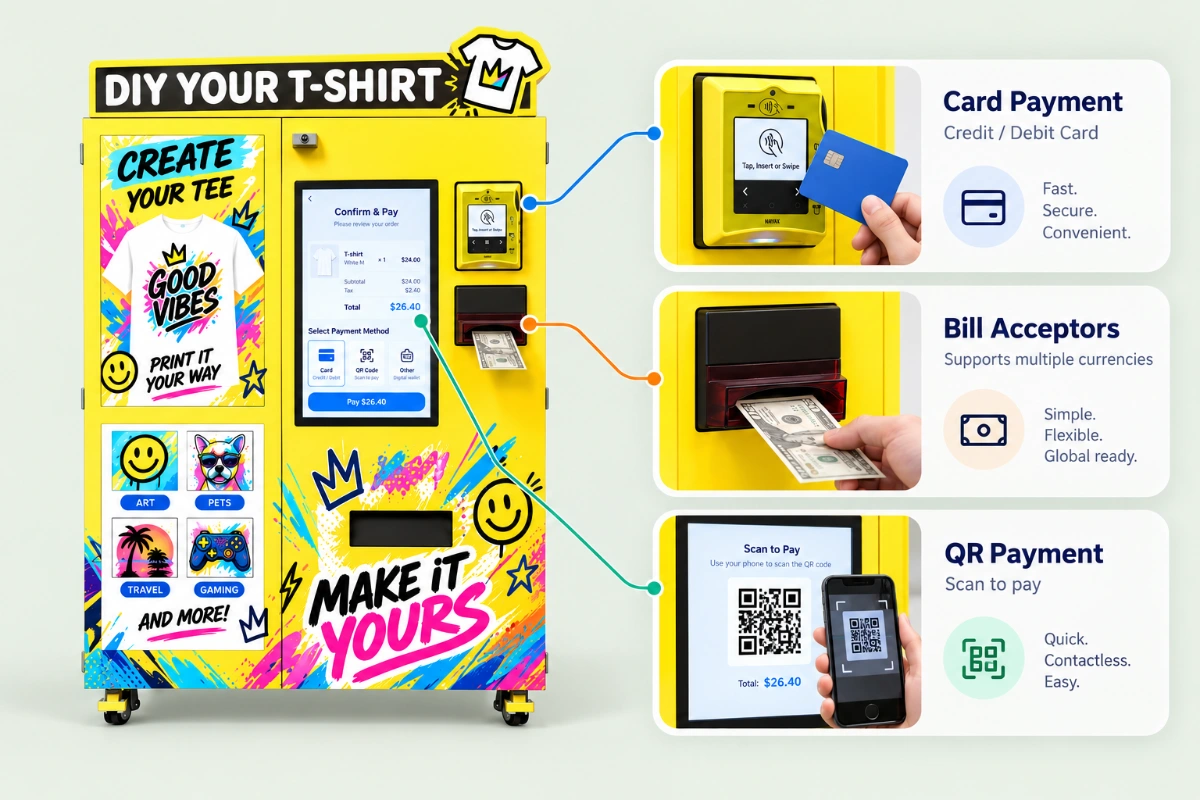 Payment Hardware — T-Shirt Printing Kiosk