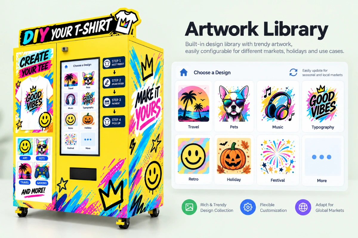 Artwork Library — T-Shirt Printing Kiosk