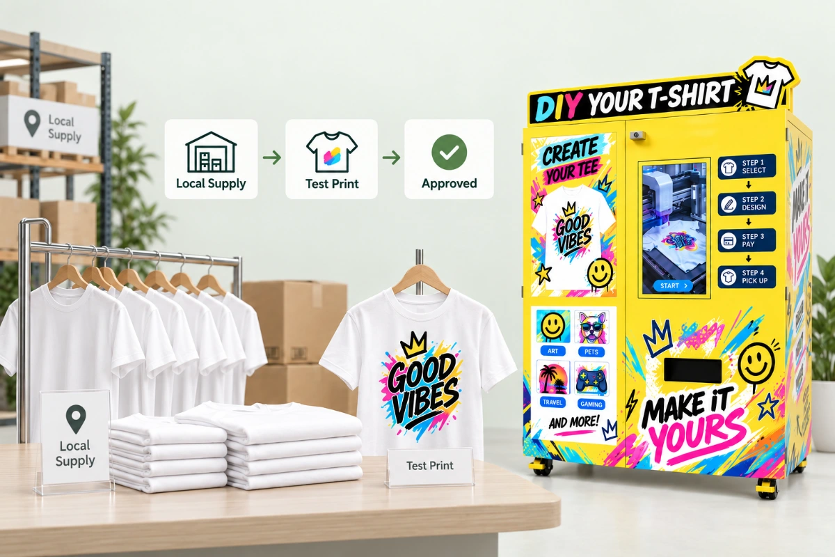 Local sourcing is possible — T-Shirt Printing Kiosk