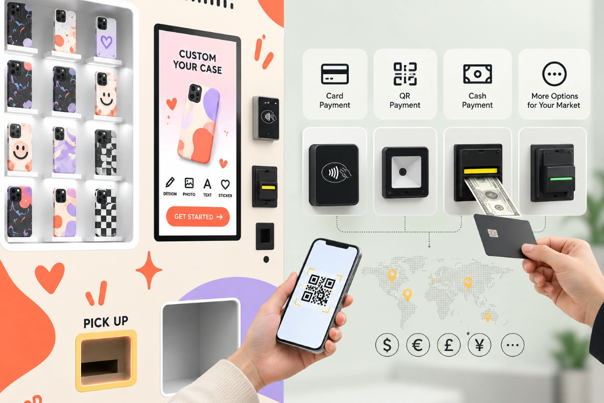 Payment for Your Local Market — Phone Case Customization Kiosk