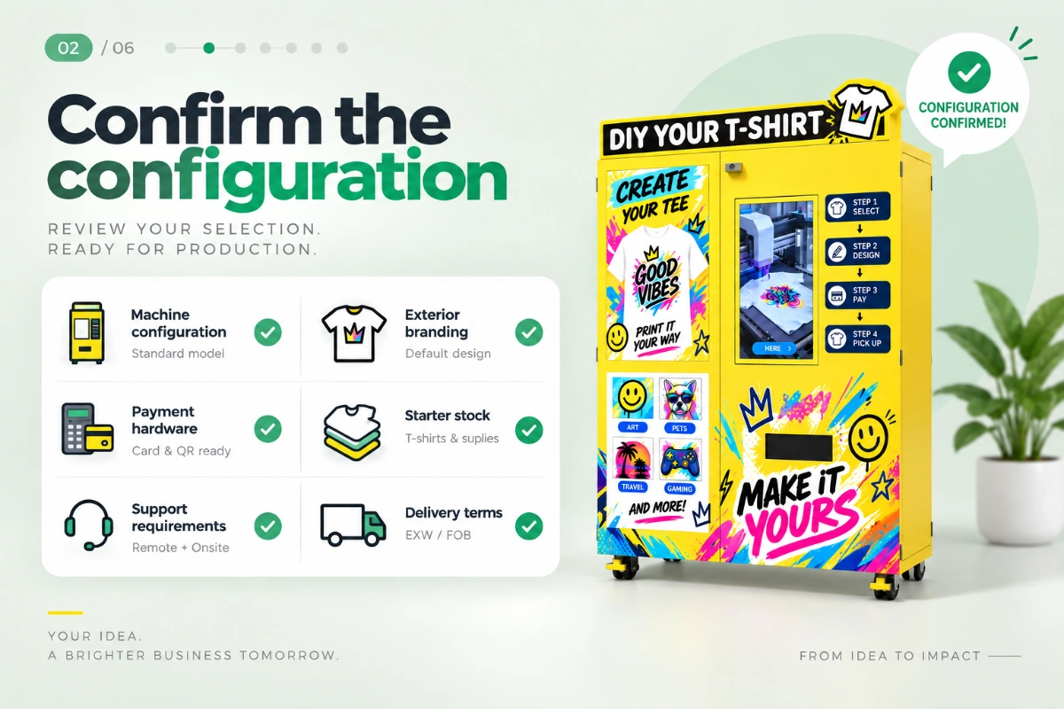 Confirm the configuration — T-Shirt Printing Kiosk