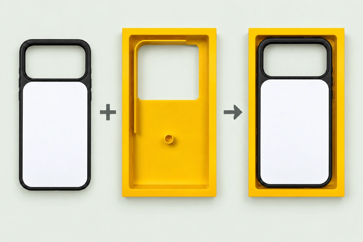 Reusable Holders — Phone Case Customization Kiosk