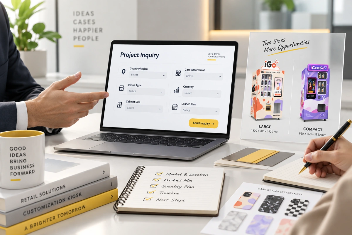 Tell us about your project — Phone Case Customization Kiosk