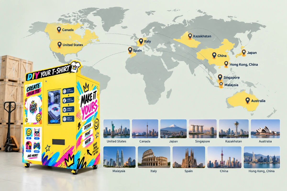 International market experience — T-Shirt Printing Kiosk