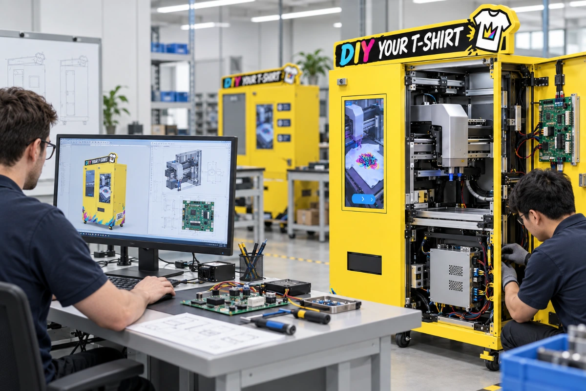 Integrated R&D and manufacturing — T-Shirt Printing Kiosk