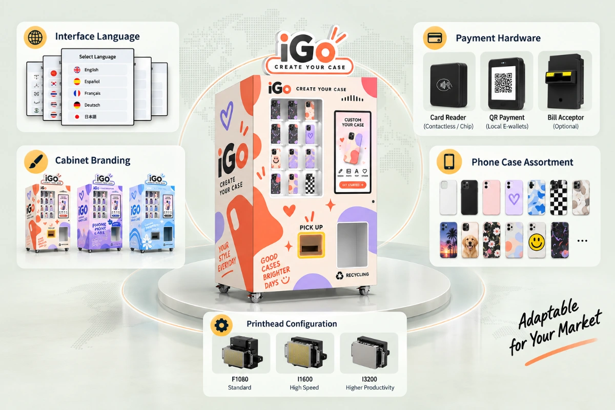 Flexible Market Configuration — Phone Case Customization Kiosk